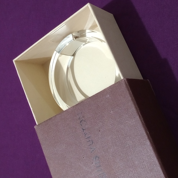 CCO | Louis Vuitton Translucent & Silver "Lv"Logo Bangle 2.5 diameter - Picture 3 of 9